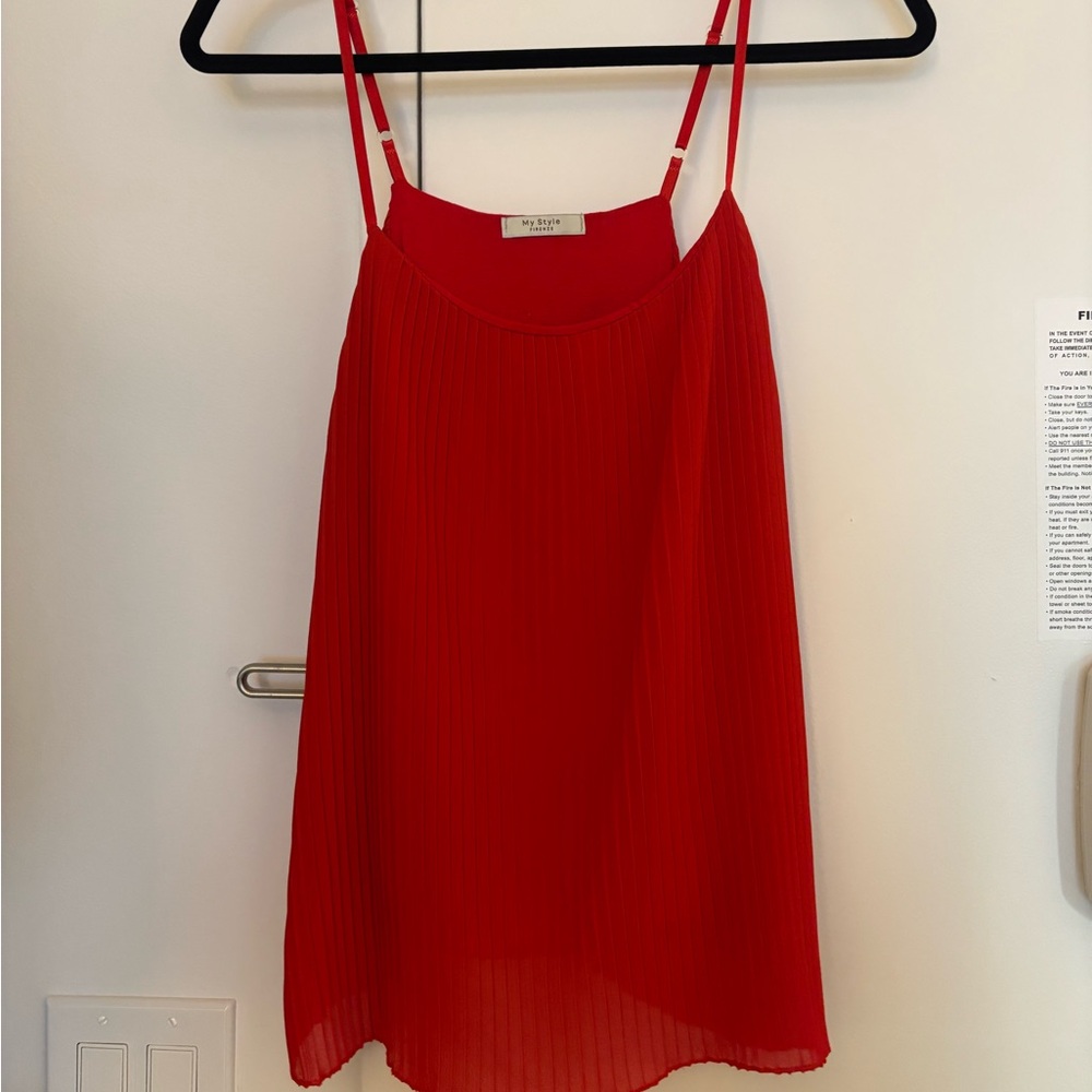 Gorgeous red tank top blouse